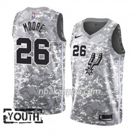 San Antonio Spurs Ben Moore 26 2018-19 Nike Harmaa Pelipaidat Swingman - Lasten